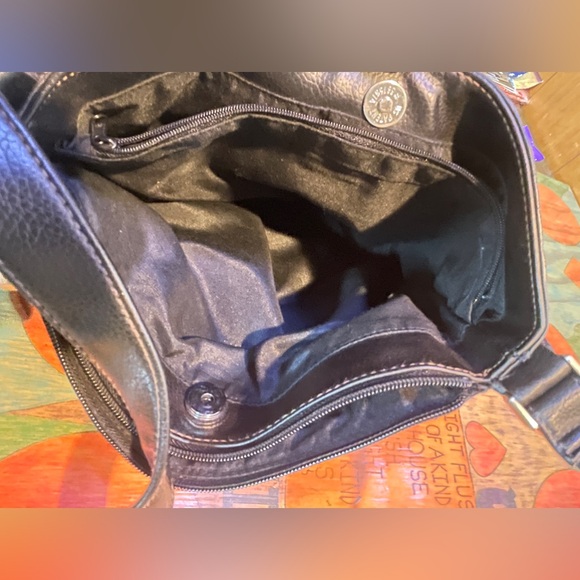 Women's Shoulder Bag tote bag Leather purse Medium Sz Black. - Picture 6 of 7